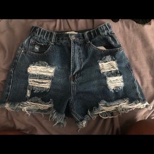 Distressed jeans